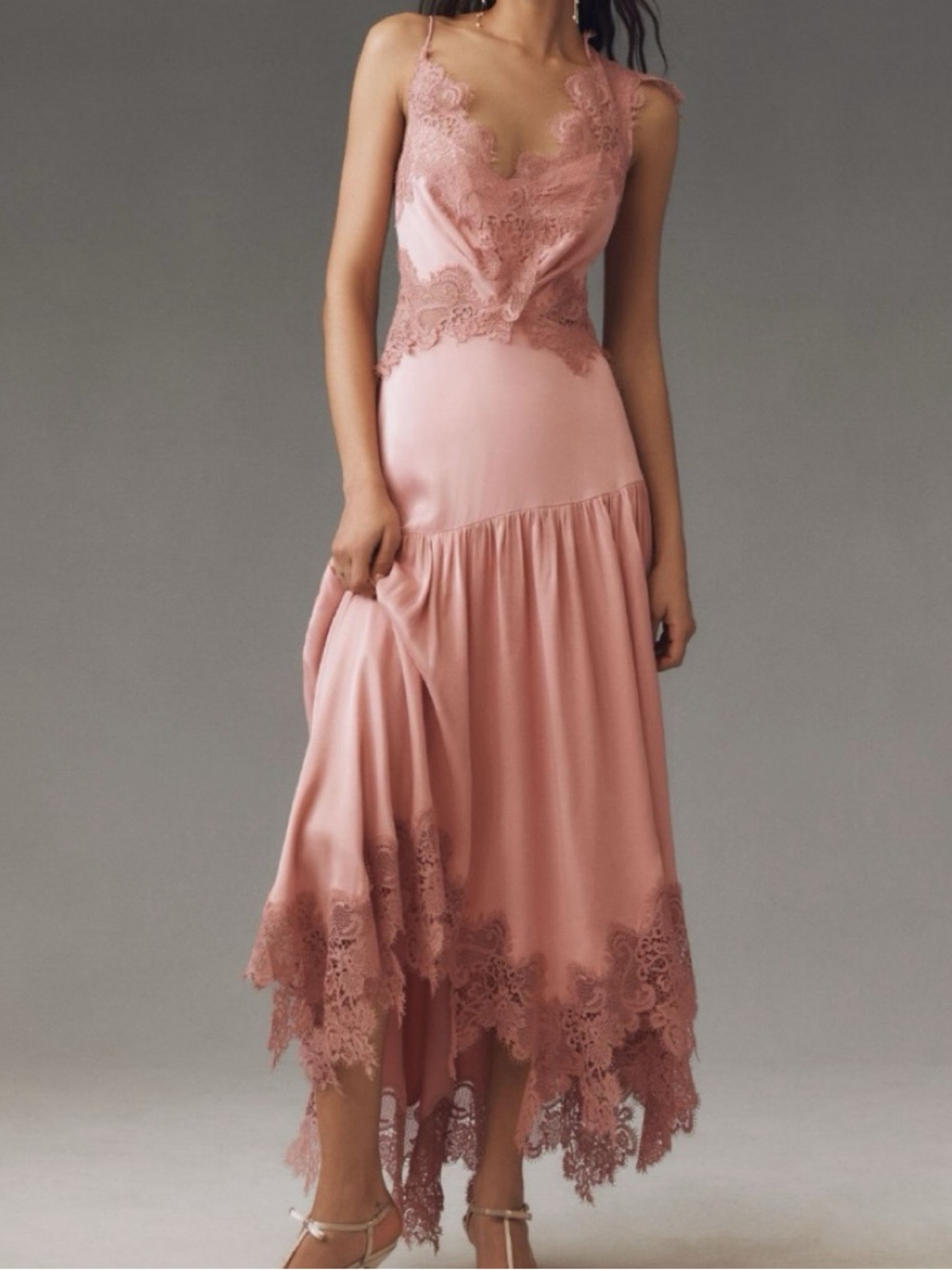 Bhldn Evelyn dress pink